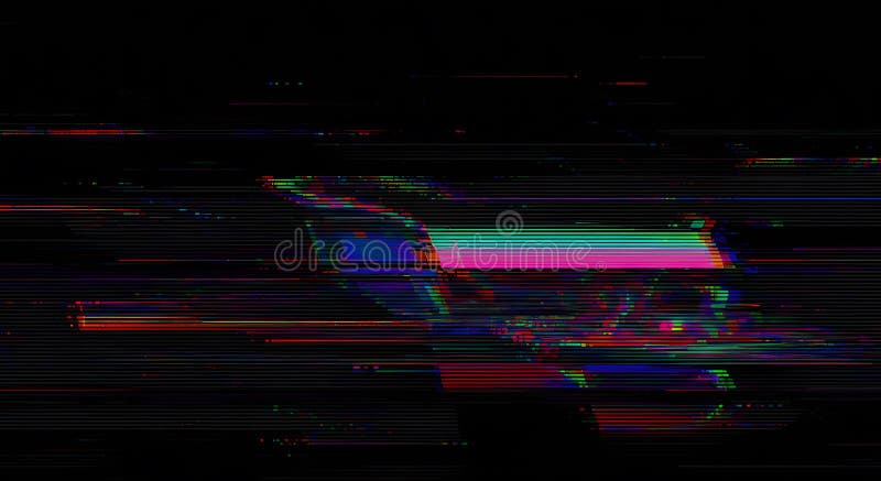 Abstract Digital Glitch Art Background with Distorted Lines and Vibrant Colors vector illustration
