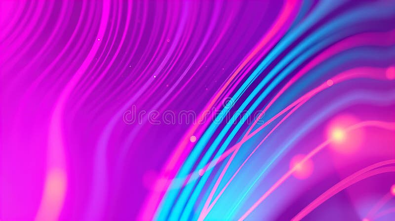 Abstract digital illustration, glowing bioluminescent lines, dark background, vibrant colors, dynamic composition vector illustration