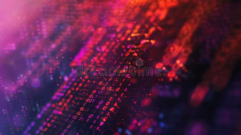 The abstract digital matrix. image stock photo.