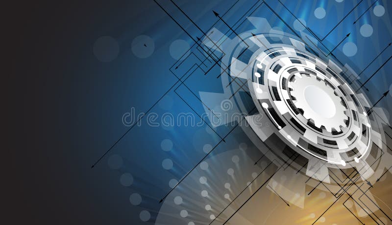 Abstract digital matrix concept network technology background royalty free illustration