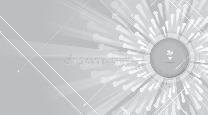 Abstract digital matrix concept network technology background royalty free illustration
