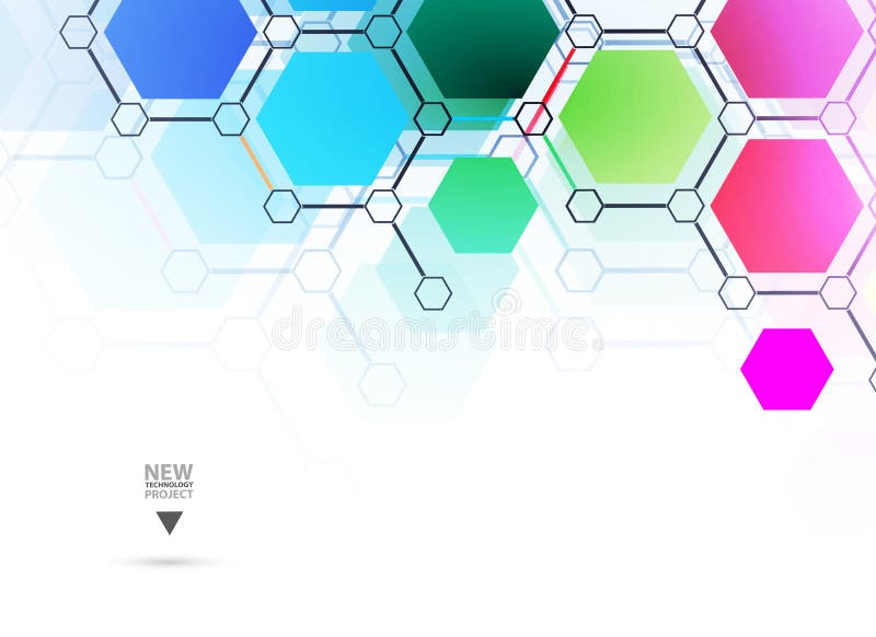 Abstract digital matrix concept network technology background royalty free illustration