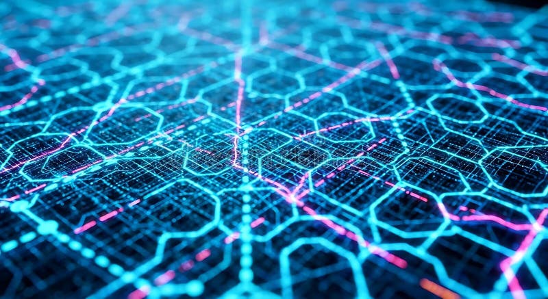 Abstract Digital Network Background royalty free illustration