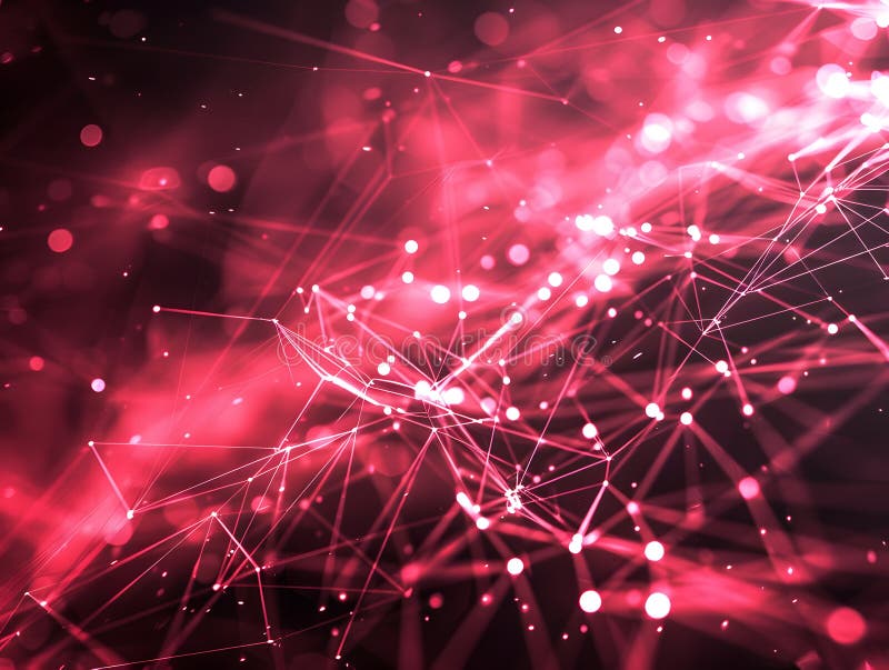 Abstract Digital Network Resilience - Energetic Colors and Dynamic Lines vector illustration