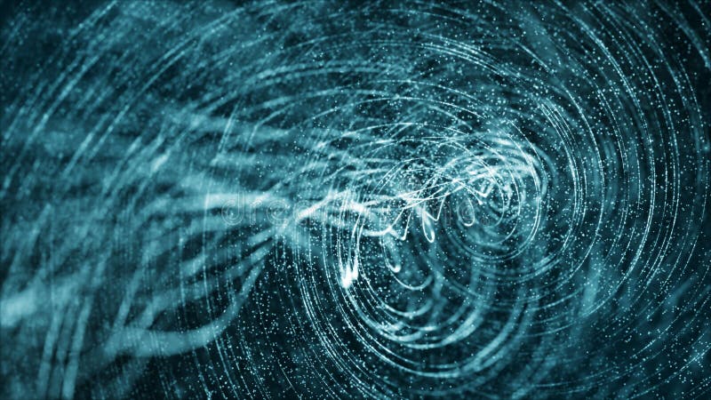Abstract digital particles flow, Technology science background, Depth of field settings vector illustration Abstract digital particles flow, Technology science background, Depth of field settings vector illustration