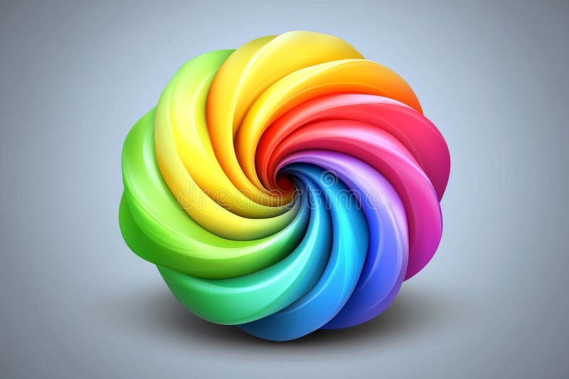 An abstract digital piece characterized by its fluid, swirling hues, which convey a feeling of motion and vitality. royalty free stock images