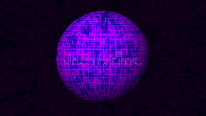 Abstract Digital Crypto Currency Financial Technology Seamless Loop Abstract Digital Crypto Currency Financial Technology Seamless Loop