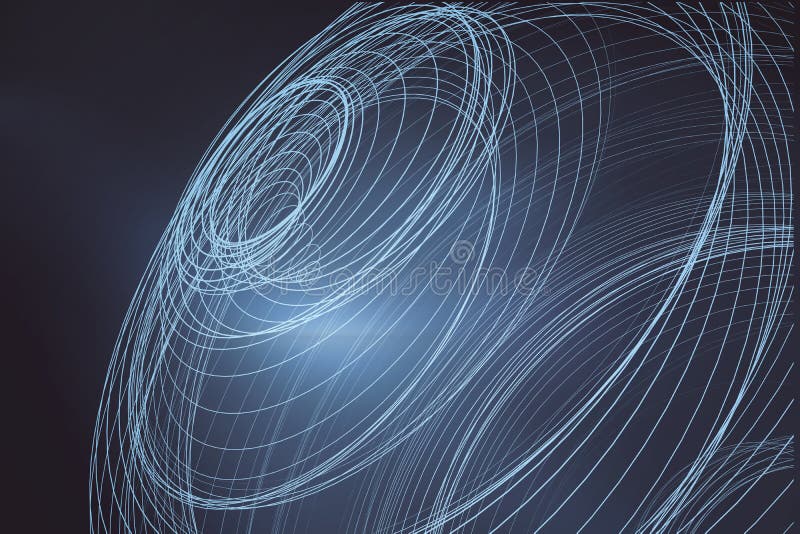 Abstract digital swirl data blue texture. Landing page and technology concept. royalty free illustration