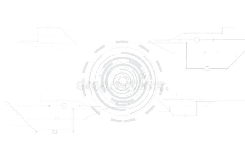 Abstract digital and technology on white background.Graphic modern internet network cover business.Digital design communication royalty free illustration Abstract digital and technology on white background.Graphic modern internet network cover business.Digital design communication royalty free illustration