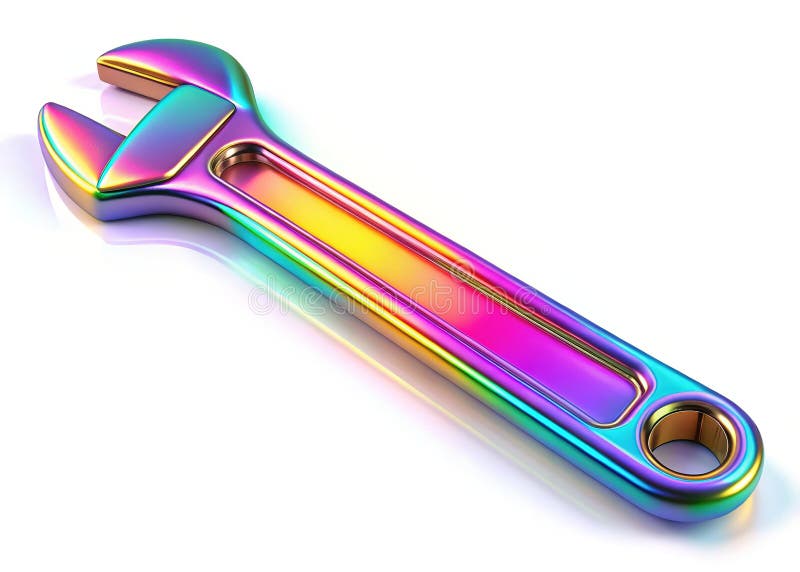 Abstract Digital Wrench A Symbolic Representation of CuttingEdge Technology and Precision Engineering vector illustration
