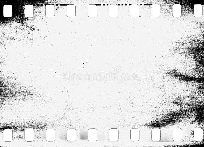 Abstract dirty or aging film frame. vector illustration
