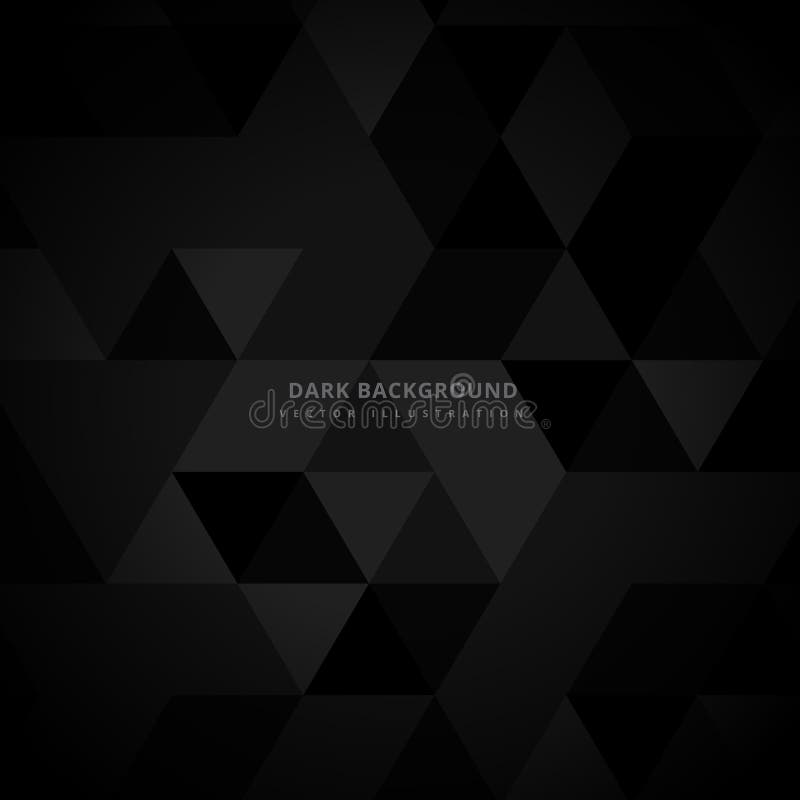 Abstract donker driehoeks vectorontwerp als achtergrond stock illustratie