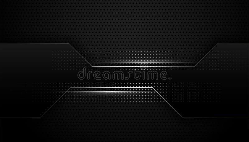 Abstract donkergrijs lijnenbehang met glanzend effect royalty-vrije illustratie