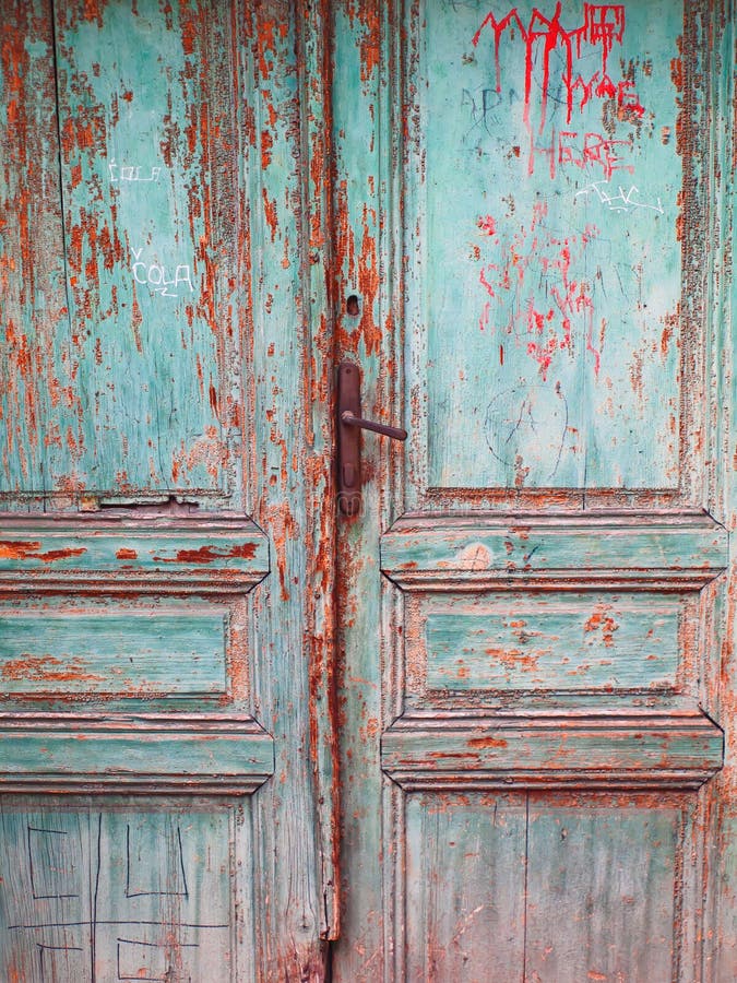 Abstract door rundown stock photo. Image of composition - 128306688