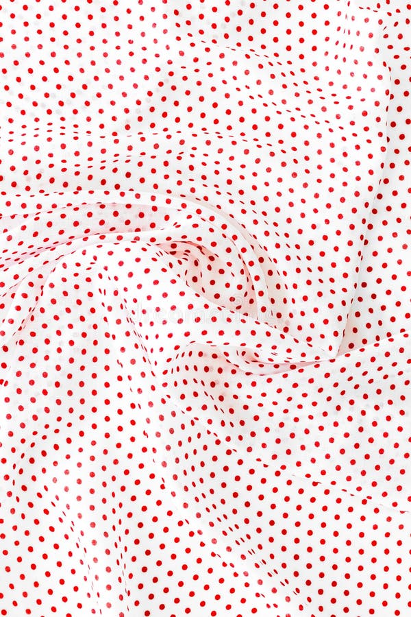 Abstract dotted red and white fabric texture pattern top view mockup royalty free stock photos