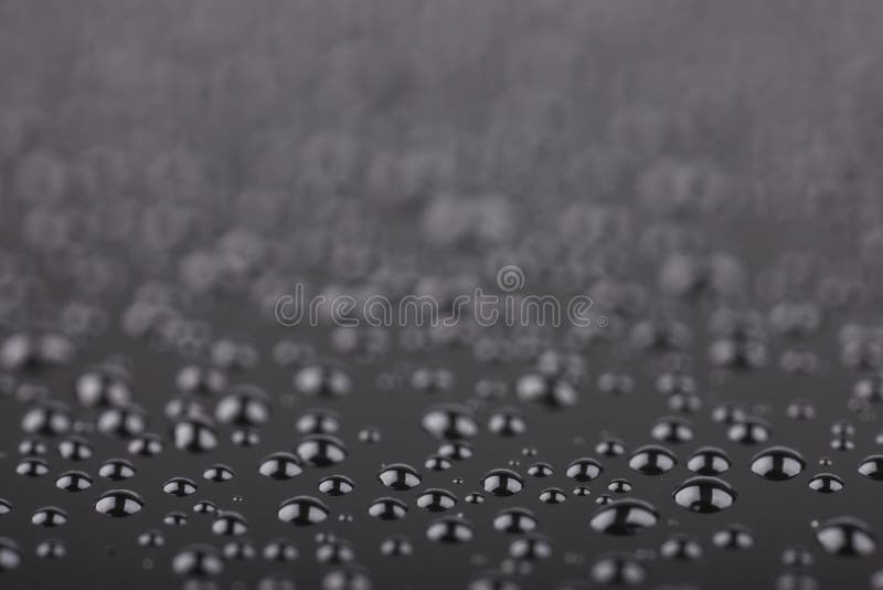 Abstract Drops on a Black Background Closeup Stock Image Image of grey, drop 65114949