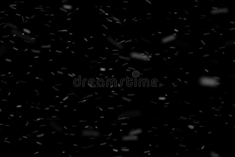 Abstract dust particles movement on dark back background royalty free stock photography