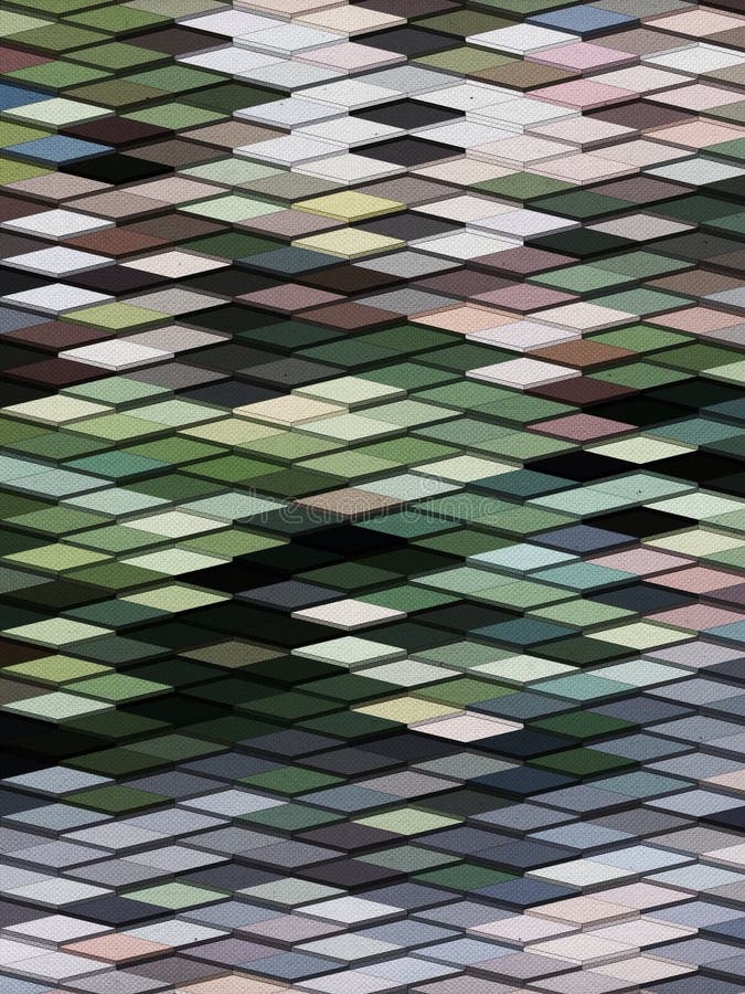 Abstract earth tone color block box wallpaper royalty free stock photo