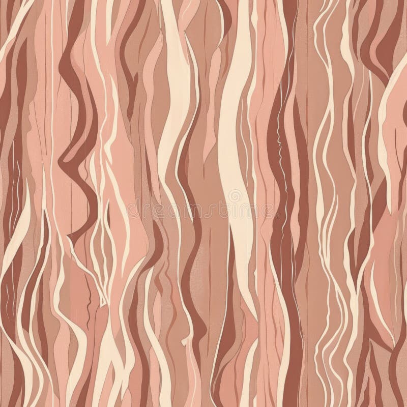 Abstract Earth Tone Wavy Lines Background Design stock image