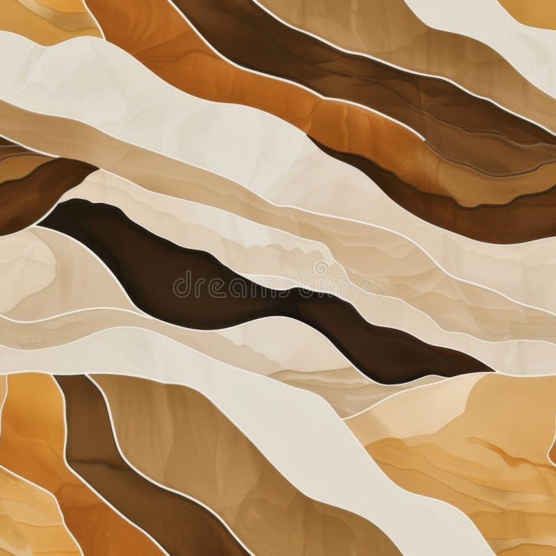 Abstract Earth Tone Wavy Patterns Background stock photos