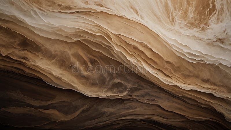 Abstract Earth-toned Gradient Layers Texture Neutral Backdrop. Abstract layers creating a gradient in earth tones and dynamic textures form an organic, flowing composition with a calming mood perfect for backgrounds and artistic projects
