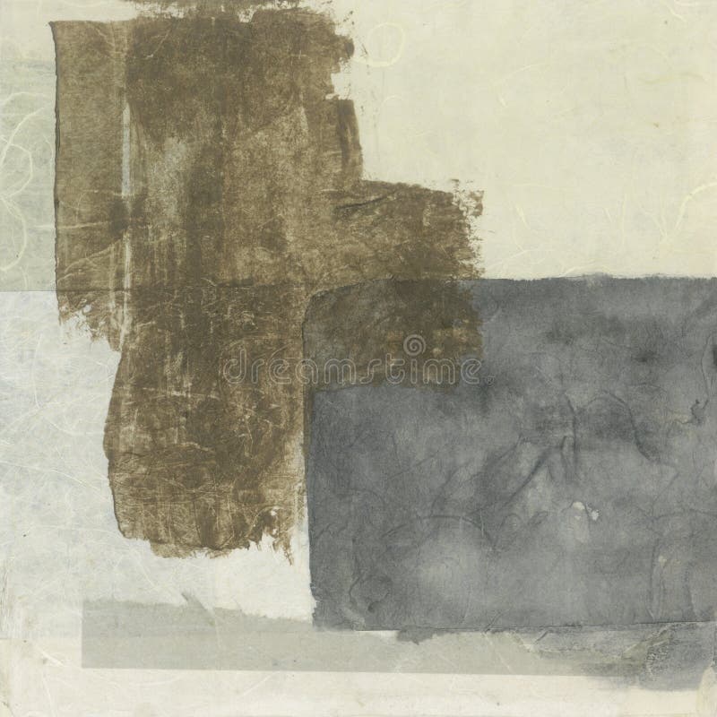 Abstract Earth Tones Painting Collage royalty free stock images