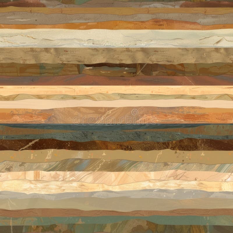 Abstract Earthy Textures Collage - Modern Artistic Background stock image