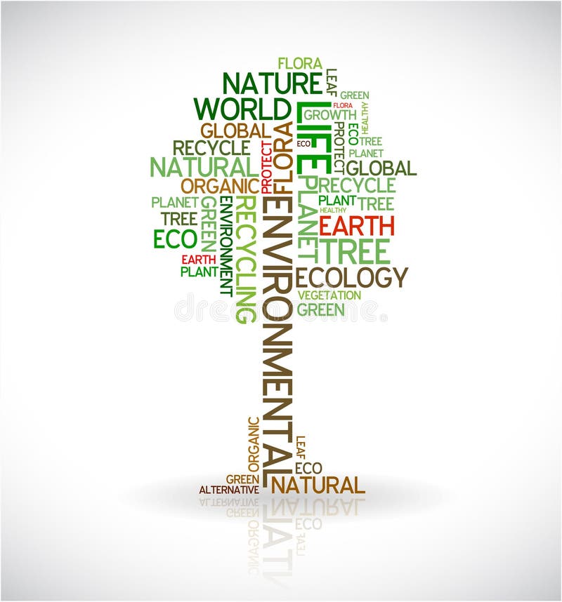 Abstract ecology poster - tree