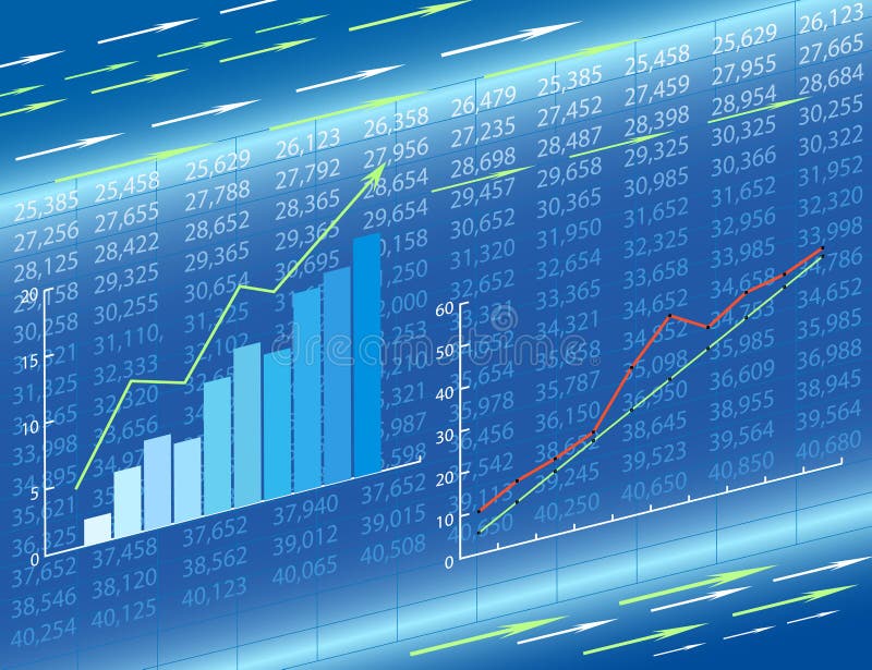 Abstract economic background vector illustration