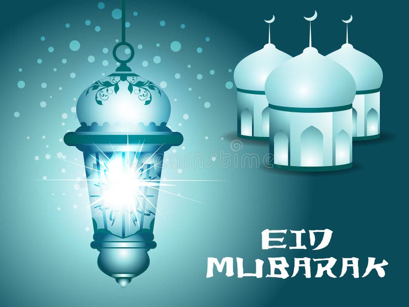 Abstract eid background vector illustration