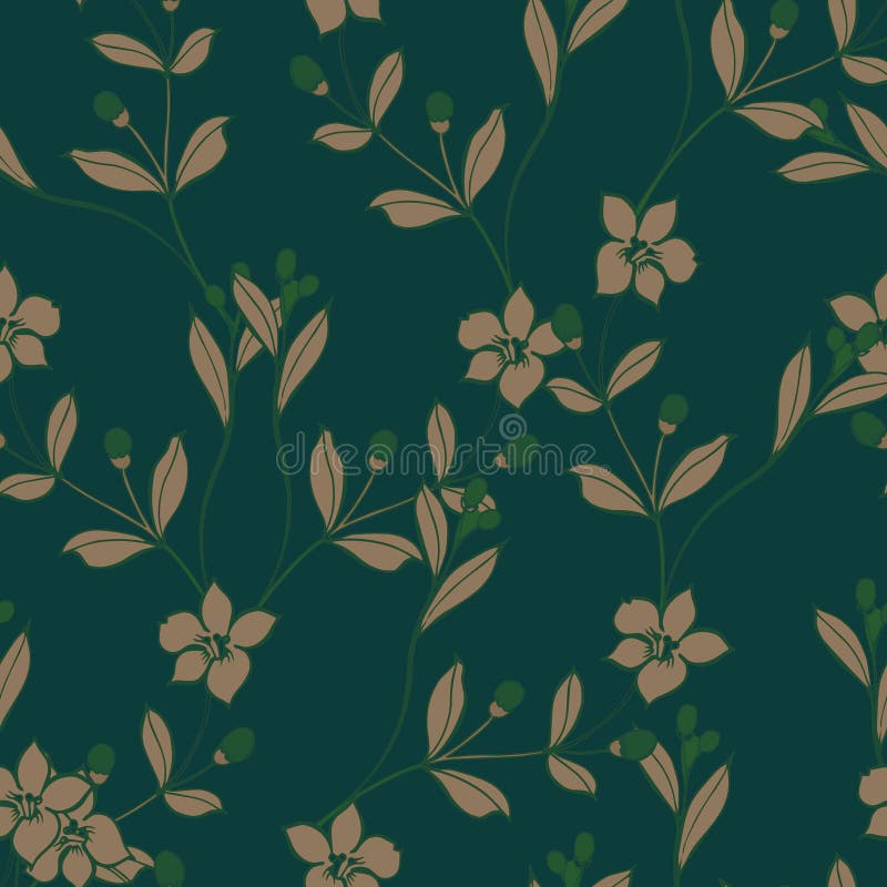 Abstract Elegance Pattern with Floral Background. Stock Illustration