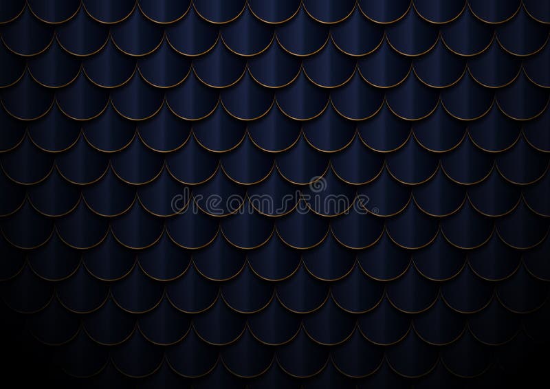 Abstract elegant dark blue and gold geometric semicircle pattern background and texture