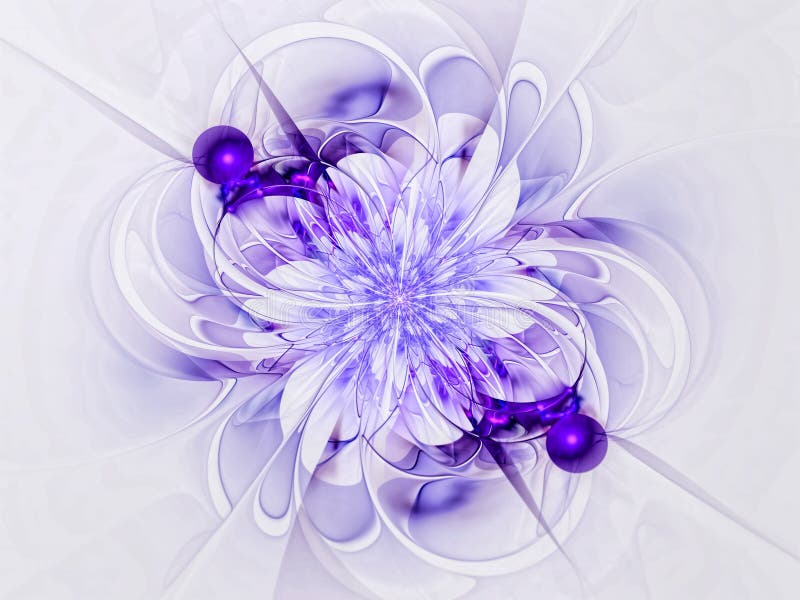 Abstract elegant flower - digitally generated image royalty free illustration