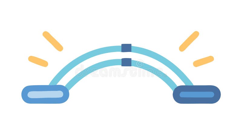 Abstract Energy Bridge Icon Connection and Data Flow Wector design Generation AI royalty ilustracja