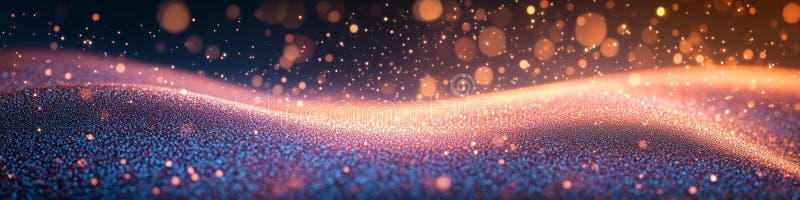 Abstract Energy Field, Vibrant Glowing Light Effect with Digital ...