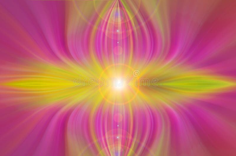 Abstract Energy Flower. Illustration. Stock Illustration Illustration