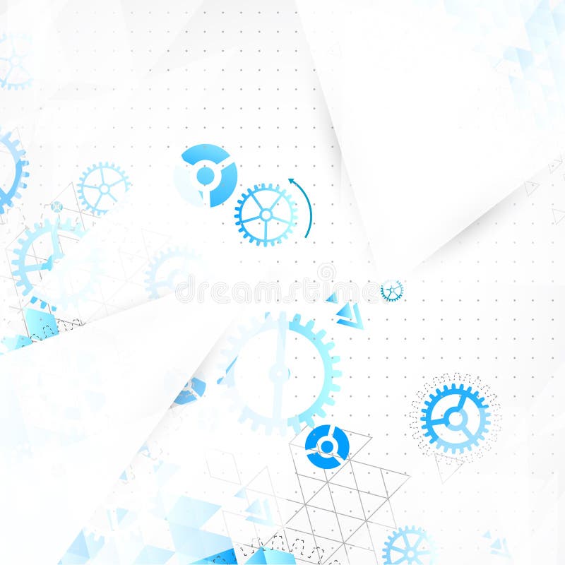 Abstract Engineering Technology Background. Stock Vector Illustration