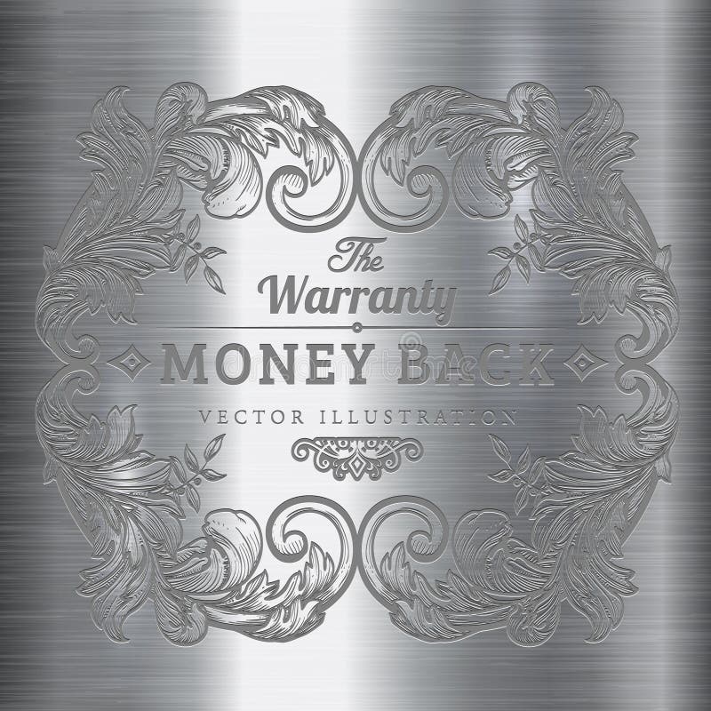 Abstract Engraving Decorative Background. Stock Vector - Illustration