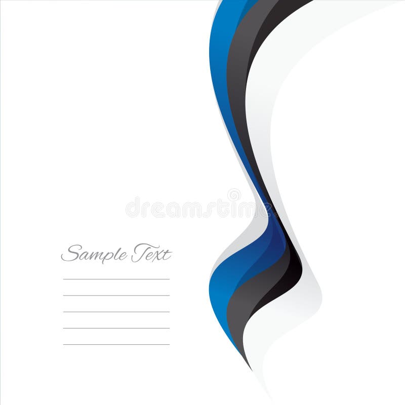 Abstract Estonia right ribbon flag vector stock illustration