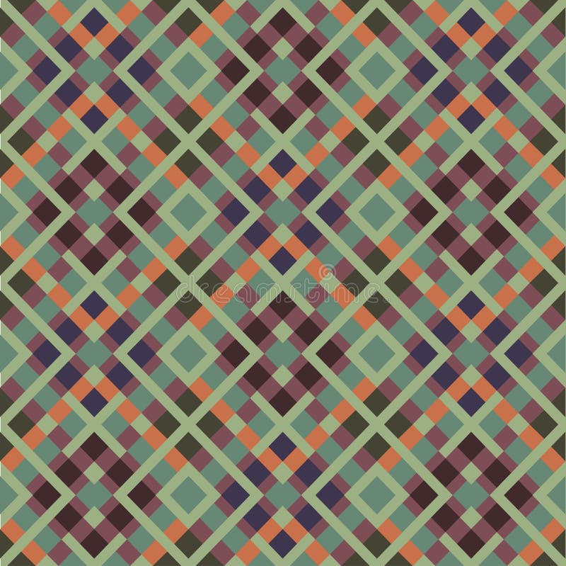 Abstract Ethnic Seamless Geometric Pattern vector illustration