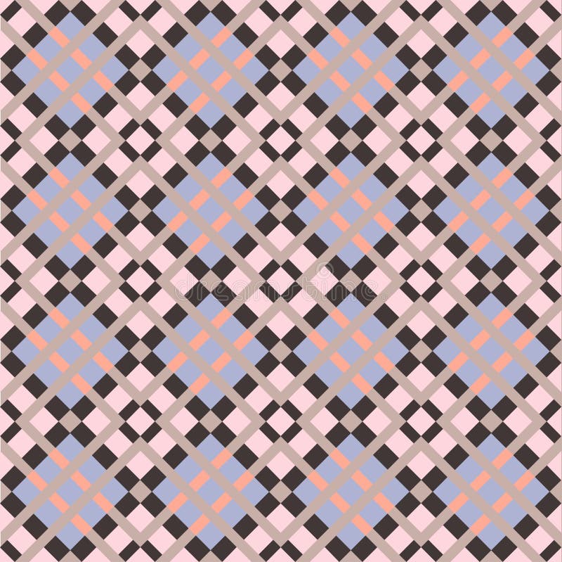 Abstract Ethnic Seamless Geometric Pattern royalty free illustration