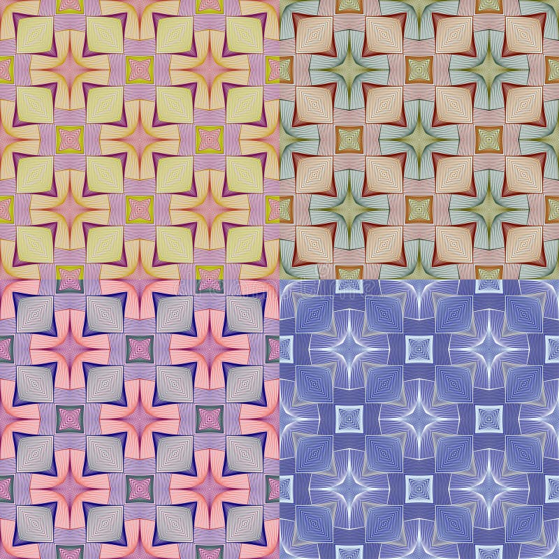 Abstract Ethnic Seamless Geometric Pattern royalty free illustration