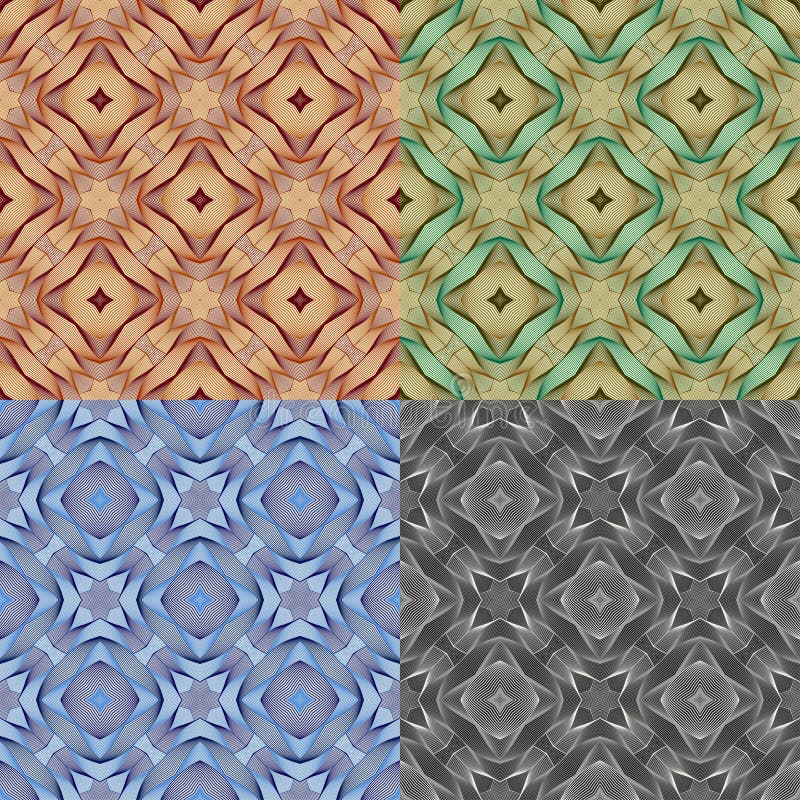 Abstract Ethnic Seamless Geometric Pattern vector illustration