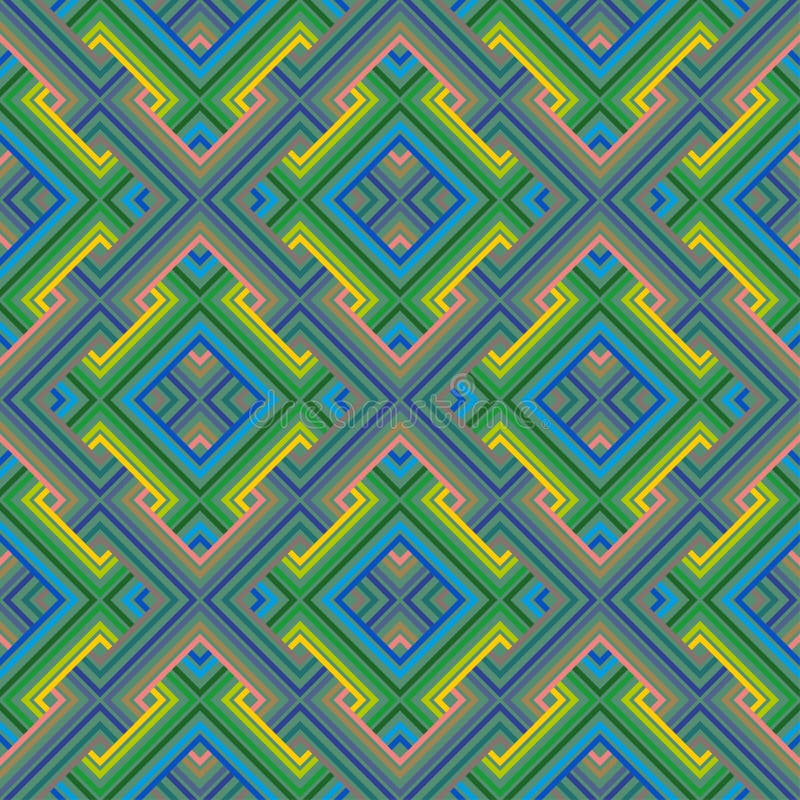 Abstract Ethnic Seamless Geometric Pattern. Vector Illustration royalty free illustration
