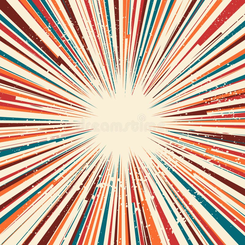 Fundal de grohăit al centrului de explozie abstract royalty free illustration