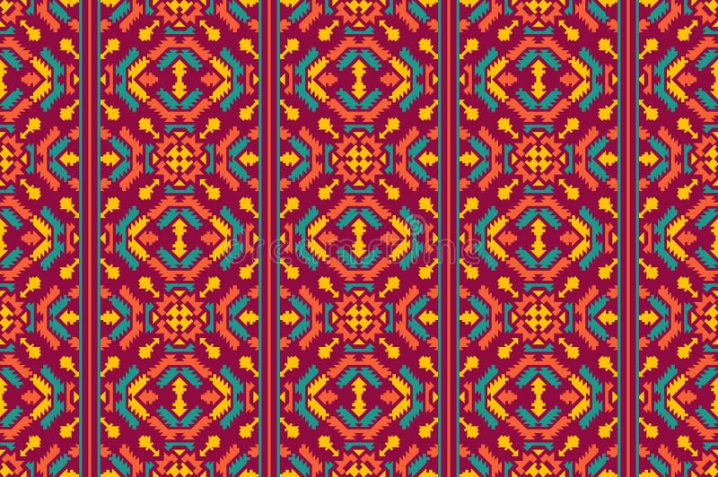 Abstract, Fabric Morocco, Geometric Ethnic Pattern Seamless Flower ...