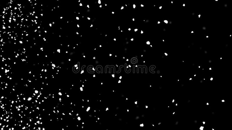Abstract Falling winter Snow seamless loop Animation Green Screen Alpha. stock video footage