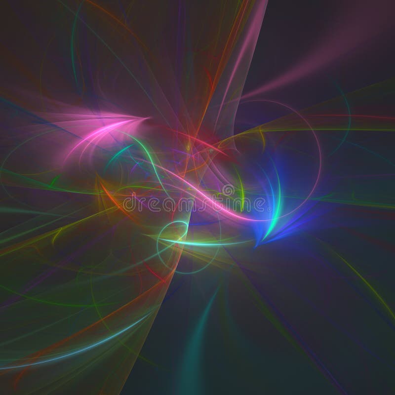 Wavy Streak Design Fractal Abstract Background Abstract Colored Fractal Wavy Line Background
