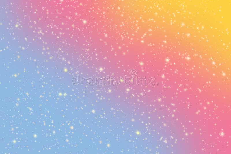 Abstract Fantasy Rainbow Unicorn Background. Stock Illustration