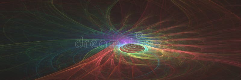 Abstract fantasy surreal banner background. Computer generated g